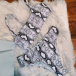 SHEIN SNAKESKIN BIKINI